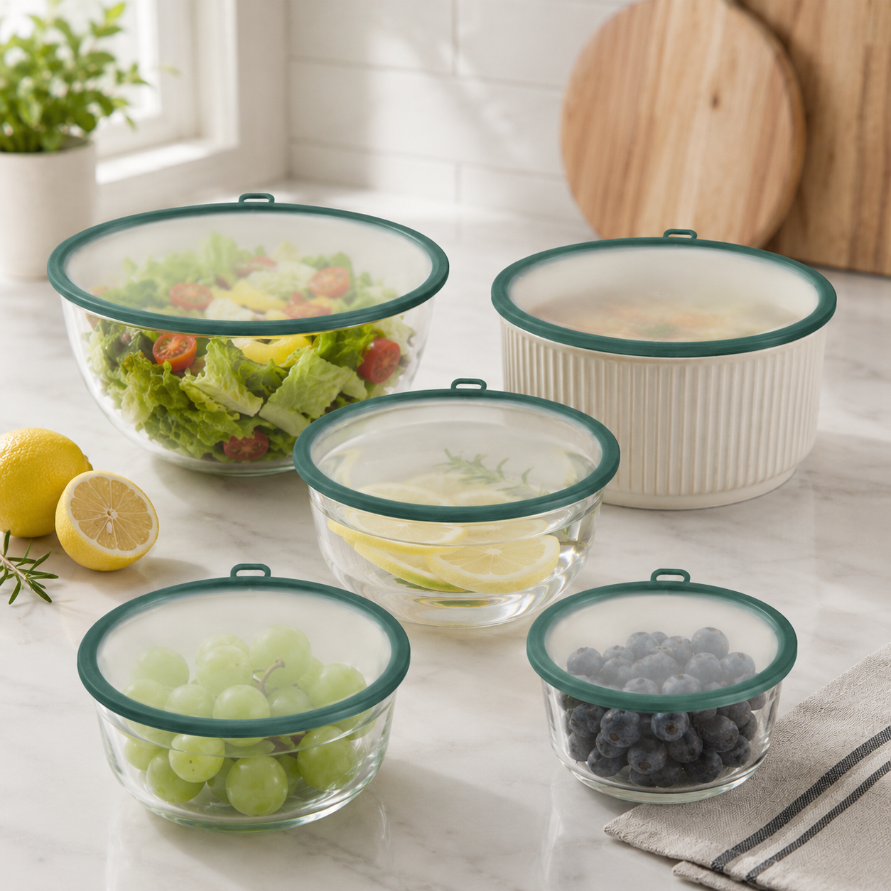 Reusable Universal Silicone Sealing Lid