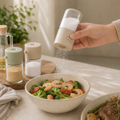 Precise 0.5g Metered Glass Salt Shaker