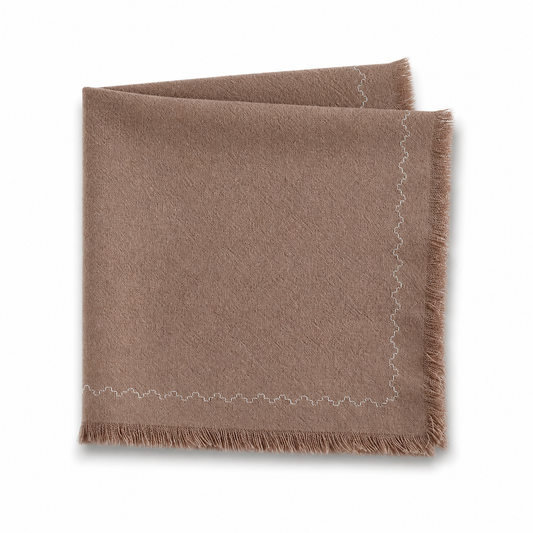 Thick Cotton Linen Embroidered Napkin